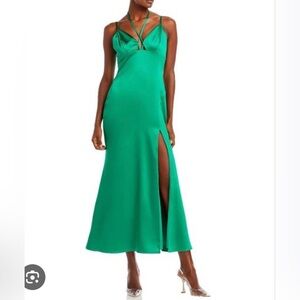 Aqua Emerald Green Dress